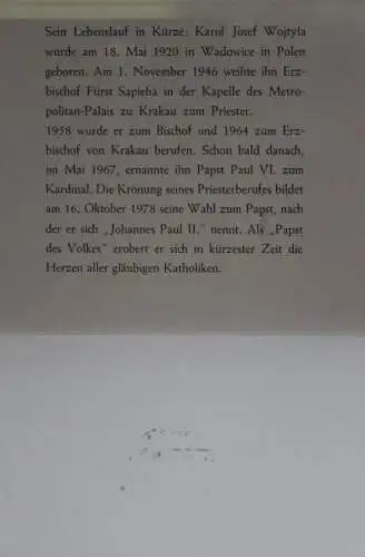 Deutschland; Papstreise 1980  Papst Johannes Paul II; Mainz; Großformat; Auflage: 6000 Karten