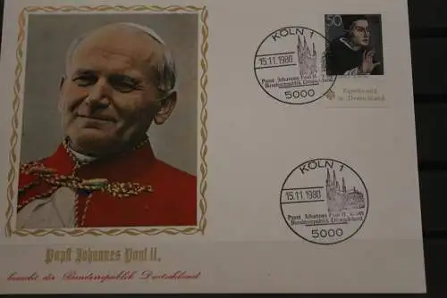 Deutschland; Papstreise 1980  Papst Johannes Paul II; Köln; Großformat