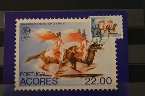 Portugal, Azoren, EUROPA 1981, MC, Maximumkarte