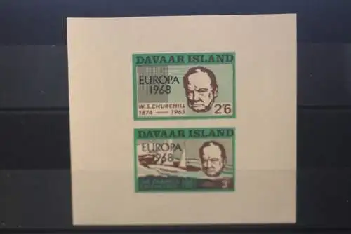 Davaar Island; EUROPA 1968, Block, MNH