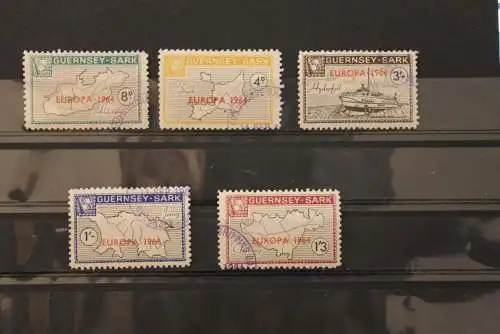 Guernsey-Sark; EUROPA 1964, 5 Werte, gezähnt, gebraucht; lesen