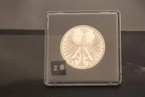 Bundesrepublik Deutschland; Kursmünze 5 DM; 1968 G; Silber 625; vz +; Jäger-Nr. 387