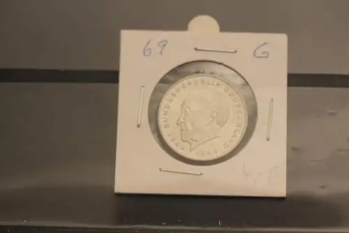 Bundesrepublik Deutschland, Kursmünze: 2 Deutsche Mark; Konrad Adenauer; 1969 G, Jäger-Nr. 406, stg