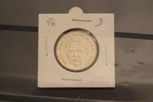 Deutschland; 2 Deutsche Mark Gedenkmünze: Ludwig Erhard, Jäger-Nr. 445, stg, 1996 D