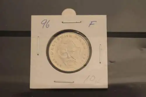 Deutschland; 2 Deutsche Mark Gedenkmünze: Ludwig Erhard, Jäger-Nr. 445, stg, 1996 F