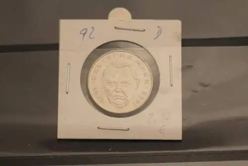 Deutschland; 2 Deutsche Mark Gedenkmünze: Ludwig Erhard, Jäger-Nr. 445, stg, 1992 D