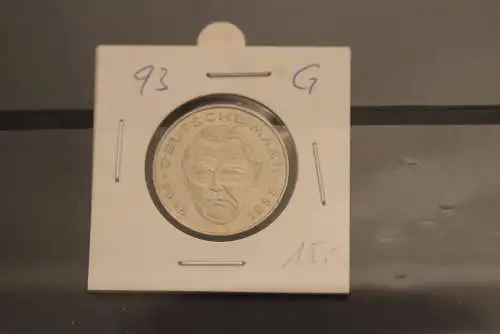 Deutschland; 2 Deutsche Mark Gedenkmünze: Ludwig Erhard, Jäger-Nr. 445, stg, 1993 G