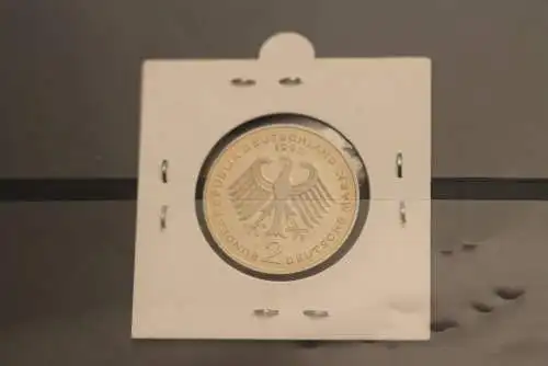 Deutschland; 2 Deutsche Mark Gedenkmünze: Ludwig Erhard, Jäger-Nr. 445, PP, 1995 G