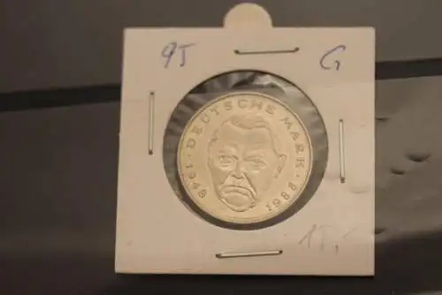 Deutschland; 2 Deutsche Mark Gedenkmünze: Ludwig Erhard, Jäger-Nr. 445, stg, 1995 G