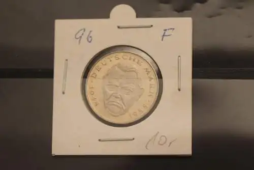 Deutschland; 2 Deutsche Mark Gedenkmünze: Ludwig Erhard, Jäger-Nr. 445, stg, 1996 F