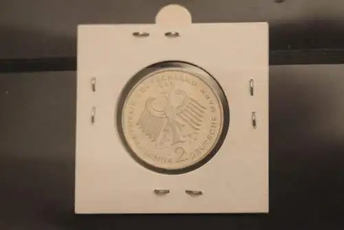 Deutschland; 2 Deutsche Mark Gedenkmünze: Ludwig Erhard, Jäger-Nr. 445, stg, 1996 F