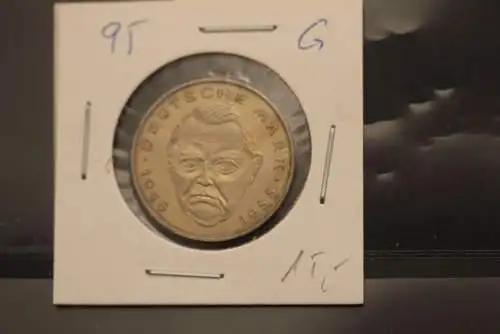 Deutschland; 2 Deutsche Mark Gedenkmünze: Ludwig Erhard, Jäger-Nr. 445, stg, 1995 G