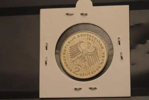 Deutschland; 2 Deutsche Mark Gedenkmünze: Ludwig Erhard, Jäger-Nr. 445, stg, 1995 G