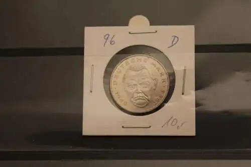 Deutschland; 2 Deutsche Mark Gedenkmünze: Ludwig Erhard, Jäger-Nr. 445, stg, 1996 D