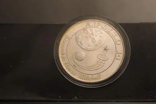 Apollo 14, Silbermedaille Feinsilber 1000, Polierte Platte