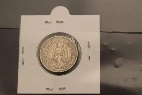 Bundesrepublik Deutschland, Kursmünze 1 Deutsche Mark, 1950 F, Jäger-Nr. 385, ss-vz