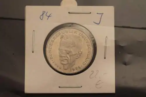 Bundesrepublik Deutschland, Kursmünze: 2 Deutsche Mark; Kurt Schumacher; 1984 J, Jäger-Nr. 424, stg