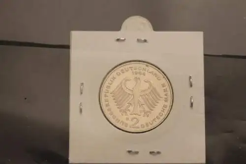 Bundesrepublik Deutschland, Kursmünze: 2 Deutsche Mark; Kurt Schumacher; 1984 D, Jäger-Nr. 424, vz +