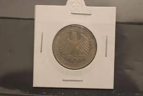 Bundesrepublik Deutschland, Kursmünze: 2 Deutsche Mark; Max Planck; 1966 J, Jäger-Nr. 392, vz