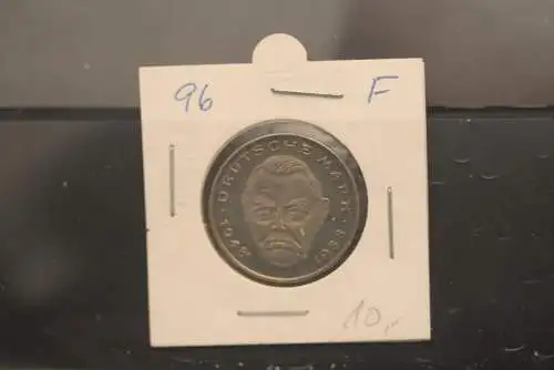 Bundesrepublik Deutschland, Gedenkmünze 2 DM, Ludwig Erhard, Jäger-Nr. 445, 1996 F, vz, unzirkuliert