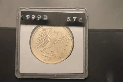 Bundesrepublik Deutschland; Kursmünze 5 DM; 1999; D; stg; Jäger-Nr. 415