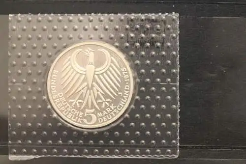 Bundesrepublik Deutschland; 5 DM; 1975; Ebert, Silber, PP, Jäger-Nr. 416