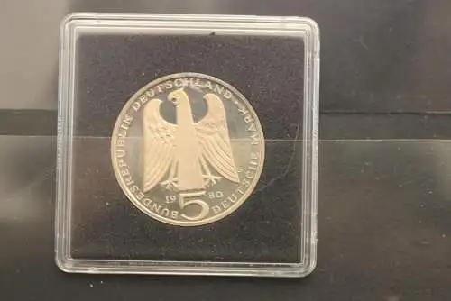 Bundesrepublik Deutschland; 5 DM; 1980; Walther von der Vogelweide, PP, Jäger-Nr. 427