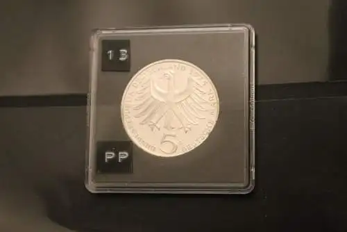 Bundesrepublik Deutschland; 5 DM; 1975; Albert Schweitzer, Silber; PP; Jäger-Nr. 418