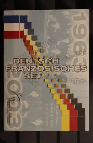 Deutsch-Französisches Set 2003; 40 Jahre ElyseeVertrag; 40 Anniversaire du Traite de l'Elysee