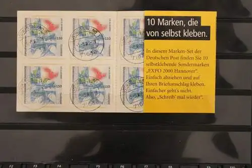 Deutschland; MH 40; Weltausstellung EXPO 2000 Hannover, gebraucht; Tagesstempel