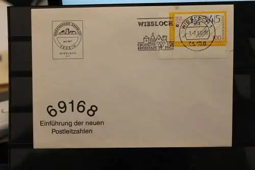 Deutschland: Einführung der neuen fünfstelligen Postleitzahlen, Wiesloch