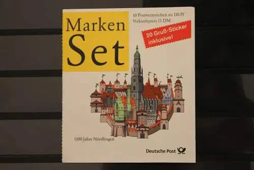 Deutschland; MH 37; 1100 Jahre Nördlingen, 1998, gebraucht; Ersttagsstempel