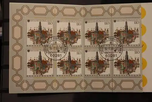 Deutschland; MH 37; 1100 Jahre Nördlingen, 1998, gebraucht; Ersttagsstempel