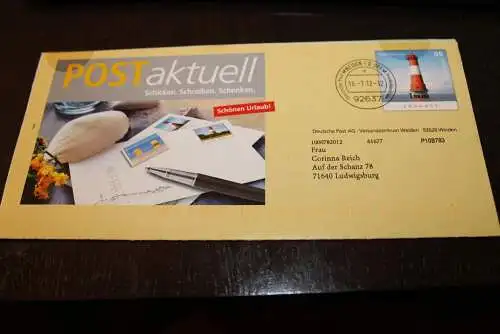 Deutschland, Eigenausgabe der Post, 2012, Wertstempel LT Arngast, ungeöffnet