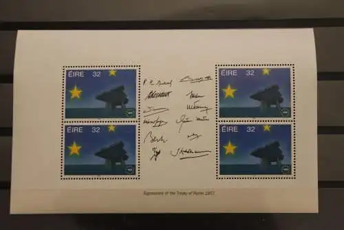 Irland 1992, Europäischer Binnenmarkt, Heftchenblatt, MiNr. 810, MNH