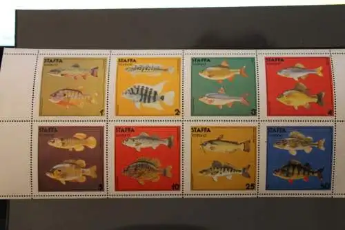 Staffa Scotland, Kleinbogen Fische; MNH