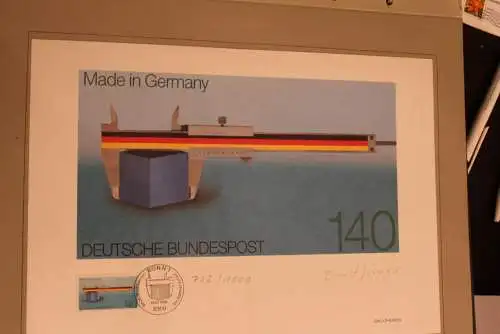 Made in Germany 1988; Künstleredition mit Handsignatur; Limitierte Auflage; lesen