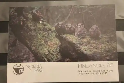 Finnland 1993, Ausstellungskarte NORDIA 1993, mit Hologramm, Karte 2, Sonderstempel