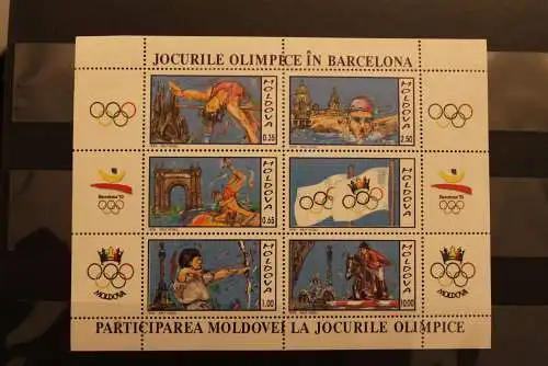 Moldawien 1992, KB Olympische Spiele, MNH