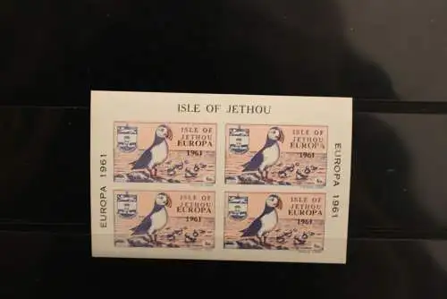 Isle of Jethou; EUROPA 1961, Block, MNH; lesen