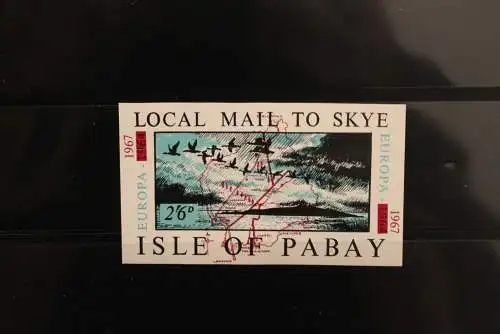 Isle of Pabay; EUROPA 1967, Block, kleines Format, Overprint, MNH; lesen