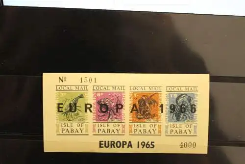 Isle of Pabay; EUROPA 1966, Block, MNH; lesen