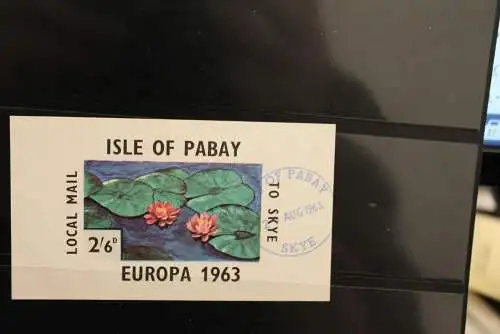 Isle of Pabay; EUROPA 1963, Block, kleines Format, gebraucht; lesen