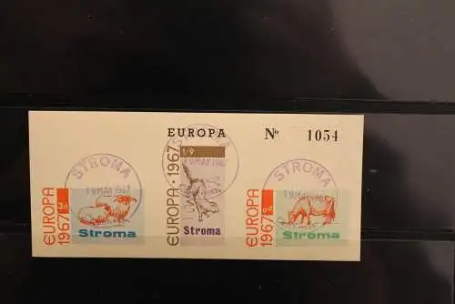 Stroma; EUROPA 1967, Block, großes Format, gebraucht,  lesen