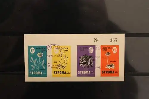 Stroma; EUROPA 1965, Block, großes Format, gebraucht,  lesen