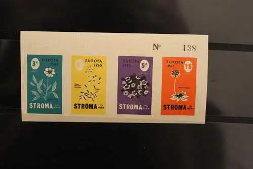 Stroma; EUROPA 1965, Block, großes Format, MNH; lesen