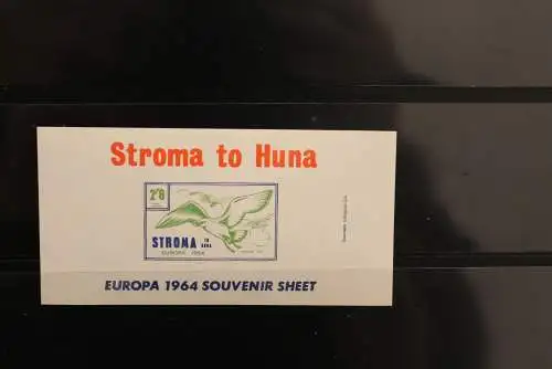 Stroma; EUROPA 1964, Block, weißes Papier, MNH; lesen