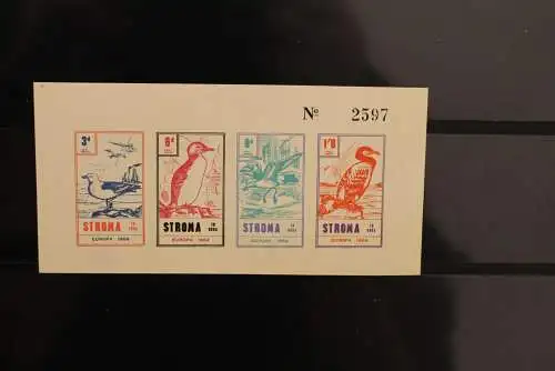 Stroma; EUROPA 1964, Block, gelbliches Papier, MNH; lesen