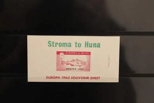 Stroma; EUROPA 1963, Block, weißes Papier, MNH; lesen