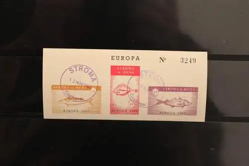 Stroma; EUROPA 1963, Block, gelbliches Papier, gebraucht; lesen